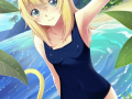 动漫泳装美女,夏日风情下的青春魅力